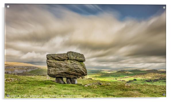 Dramatic Norber Erratic Acrylic by Terry Newman