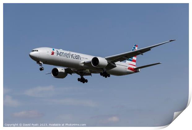 American Airlines Boeing 777-323    Print by David Pyatt