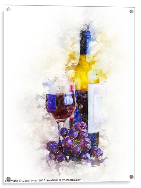 For Wine Lovers Acrylic by David Tyrer