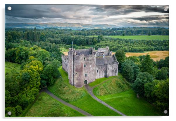 Castle Doune Acrylic by Apollo Aerial Photography