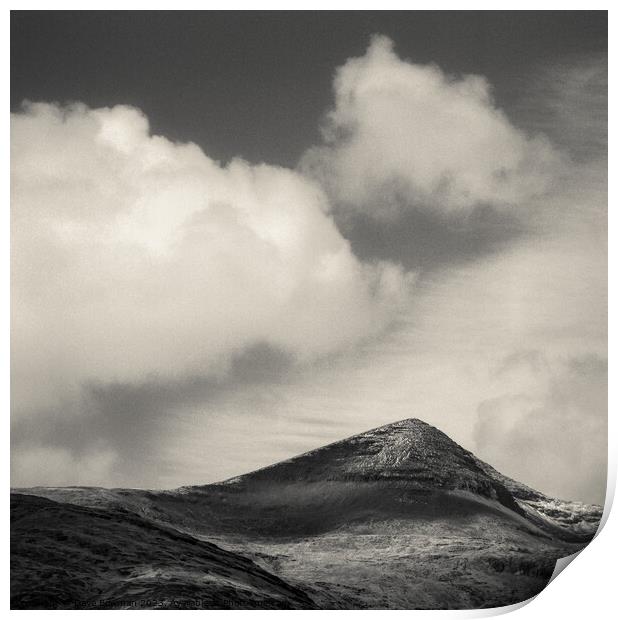 Clouds Over Ben More Print by Dave Bowman