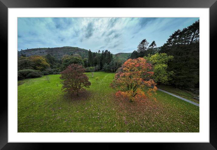 An Autumn landscape Framed Mounted Print by Leighton Collins