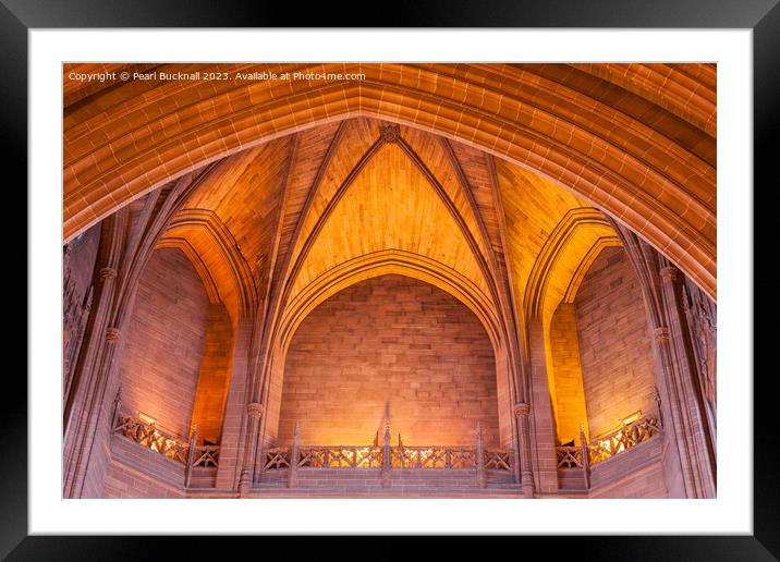 Anglican Cathedral Liverpool Framed Mounted Print by Pearl Bucknall