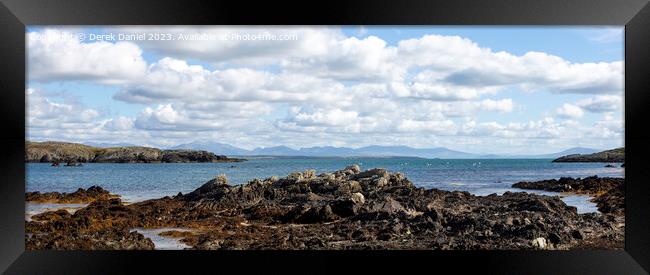 Borthwen Beach, Rhoscolyn, Anglesey (panoramic) Framed Print by Derek Daniel