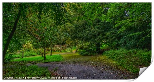 Gate and Beauty - (Panorama.) Print by 28sw photography