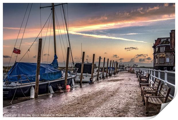 Blakeney Quay Sunrise   Print by Jim Key