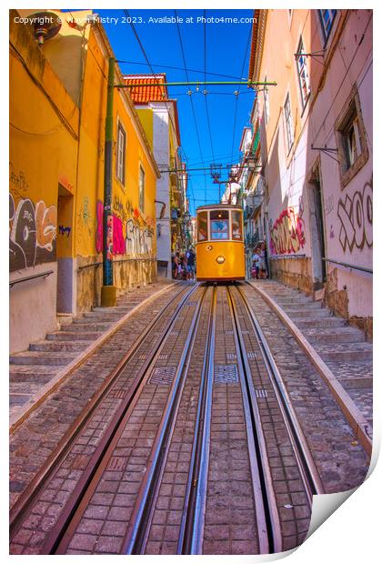 Lisbon Portugal Tramway Network Print by Navin Mistry