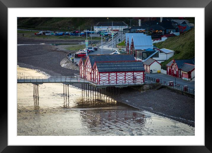 Saltburn Pier Framed Mounted Print by Apollo Aerial Photography