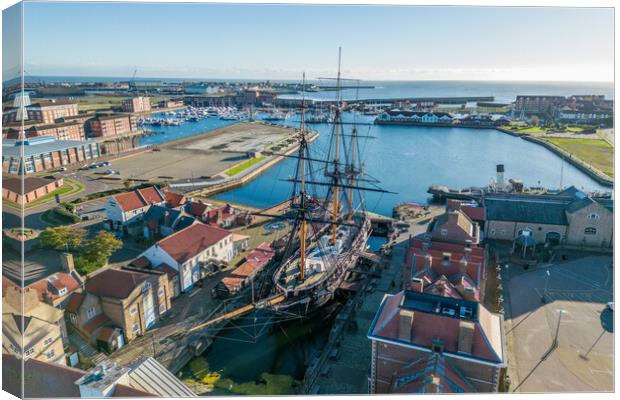 HMS Trincomalee Canvas Print by Apollo Aerial Photography