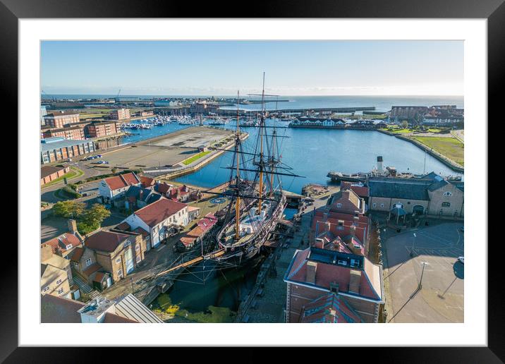 HMS Trincomalee Framed Mounted Print by Apollo Aerial Photography