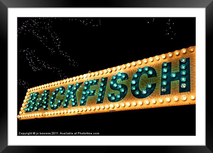 backfisch Framed Mounted Print by Jo Beerens