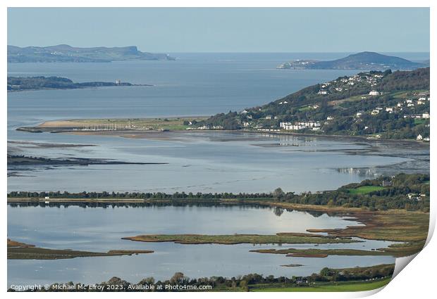 Lough Swilly - From Inlet to Atlantic. Print by Michael Mc Elroy