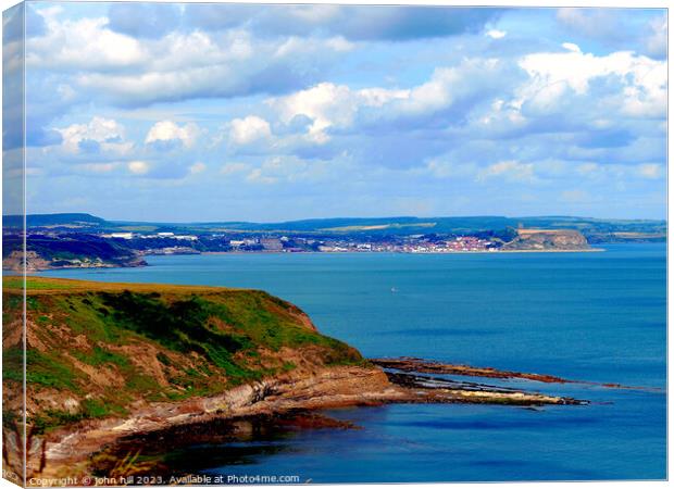 Scarborough bay Yorkshire Canvas Print by john hill
