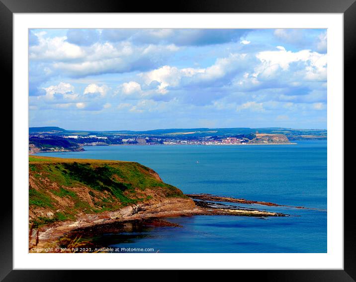 Scarborough bay Yorkshire Framed Mounted Print by john hill