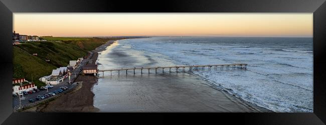 Saltburn In the Early Morning Framed Print by Apollo Aerial Photography