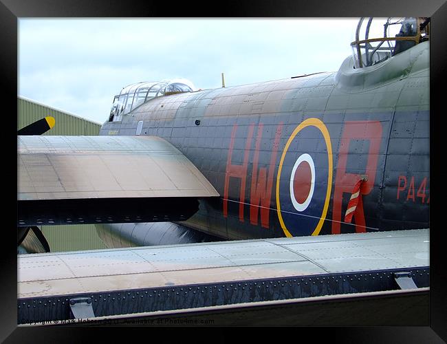Lancaster Bomber Framed Print by Mark Hobson