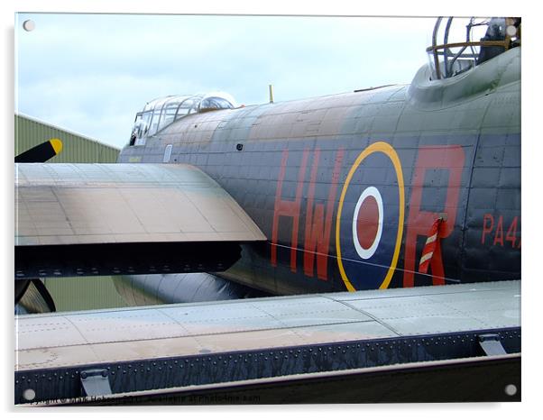 Lancaster Bomber Acrylic by Mark Hobson