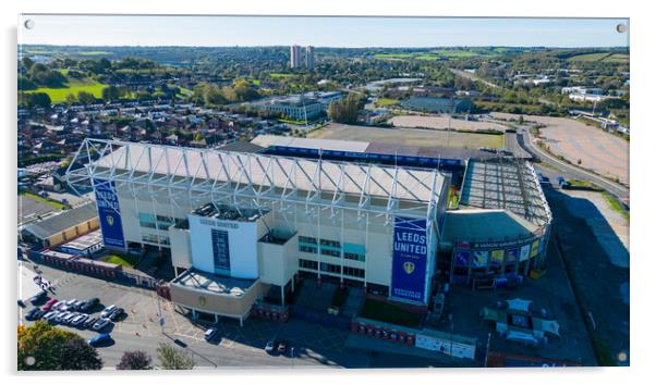Leeds United Acrylic by Apollo Aerial Photography