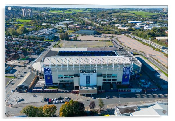 Elland Road From The Air Acrylic by Apollo Aerial Photography