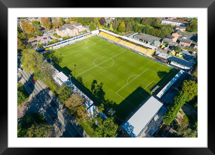 Envirovent Stadium Harrogate Town Framed Mounted Print by Apollo Aerial Photography