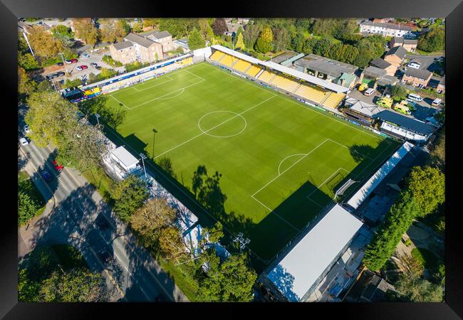 Envirovent Stadium Harrogate Town Framed Print by Apollo Aerial Photography