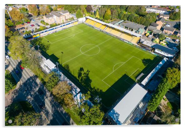 Envirovent Stadium Harrogate Town Acrylic by Apollo Aerial Photography
