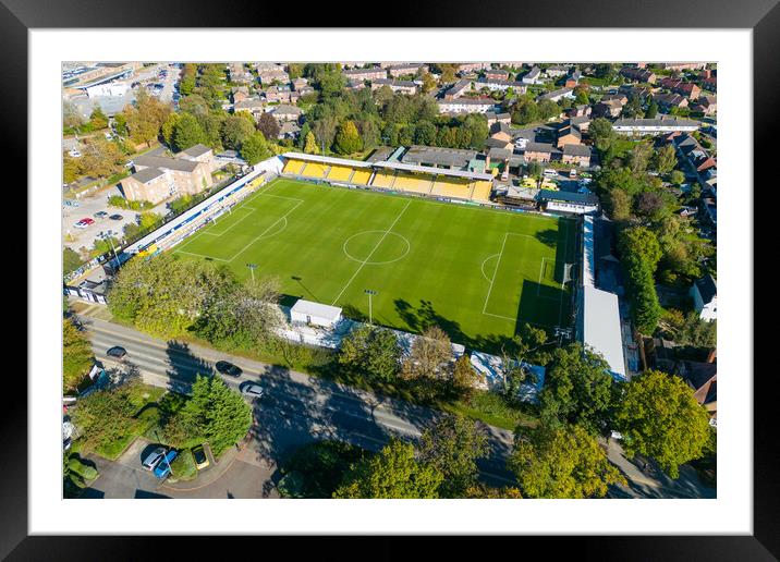 Harrogate Town FC Framed Mounted Print by Apollo Aerial Photography