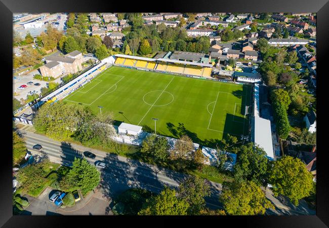 Harrogate Town FC Framed Print by Apollo Aerial Photography
