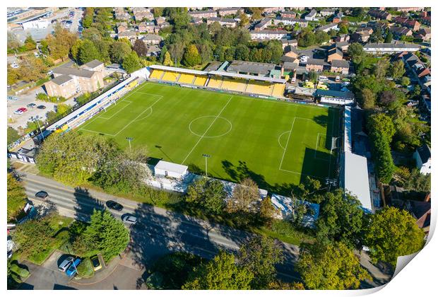 Harrogate Town FC Print by Apollo Aerial Photography