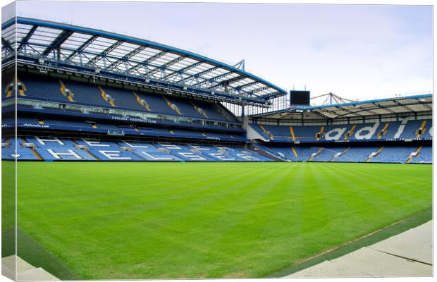 Chelsea FC Stamford Bridge West Stand Canvas Print by Andy Evans Photos