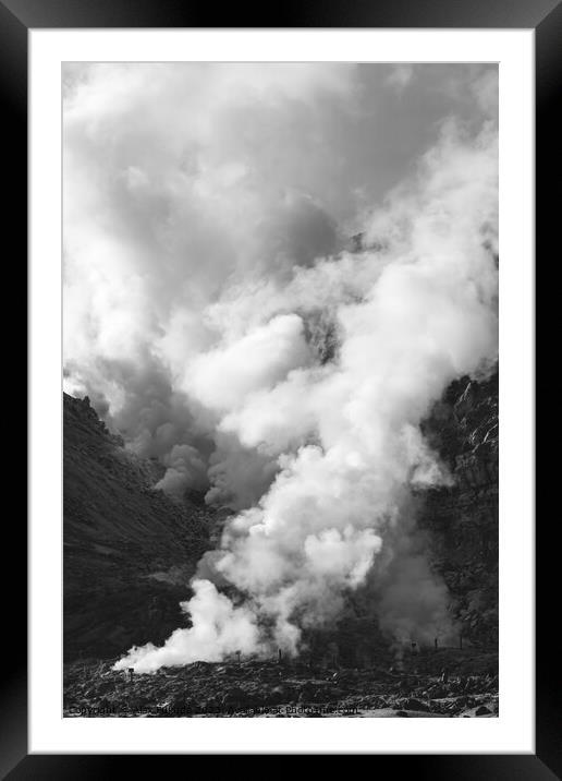 Smoke stacks Framed Mounted Print by Alex Fukuda