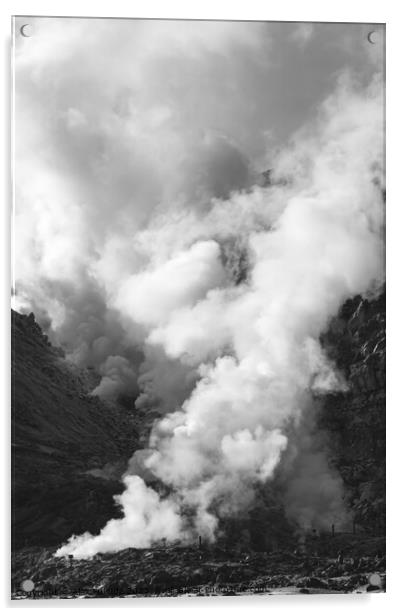 Smoke stacks Acrylic by Alex Fukuda