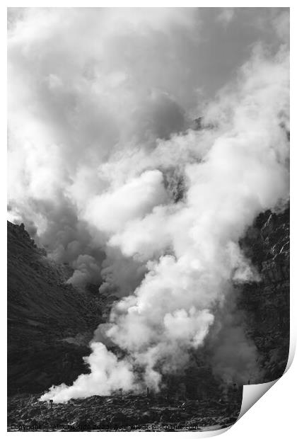 Smoke stacks Print by Alex Fukuda