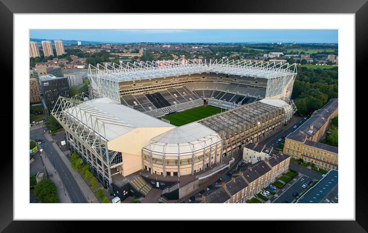 Newcastle United FC Framed Mounted Print by Apollo Aerial Photography