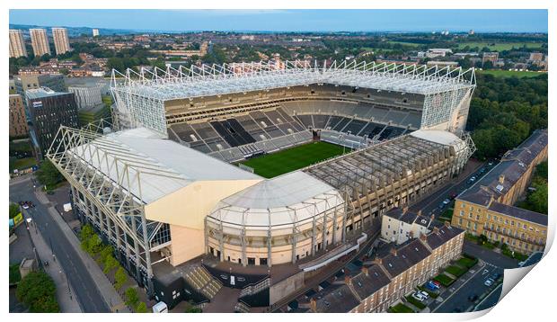 Newcastle United FC Print by Apollo Aerial Photography