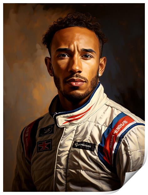 Lewis Hamilton Print by Steve Smith