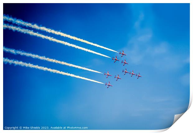 The Red Arrows  Print by Mike Shields