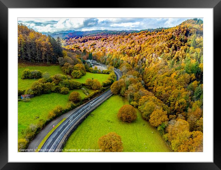 Snowdonia in the Fall Framed Mounted Print by Mike Shields