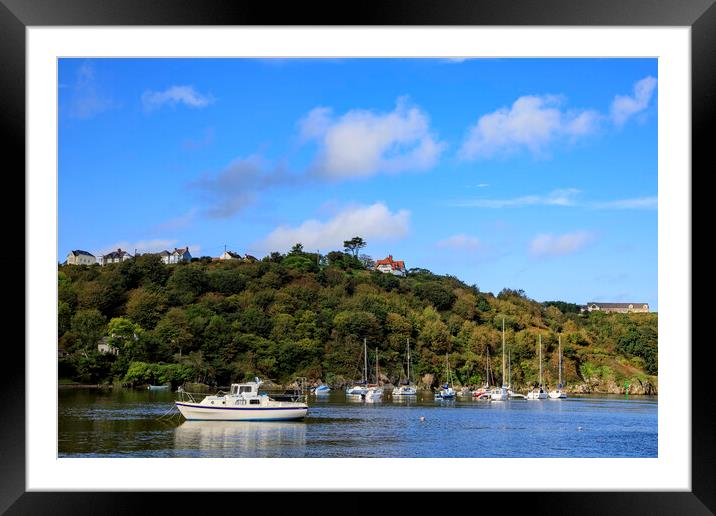 Fishguard Harbour Framed Mounted Print by David Tinsley