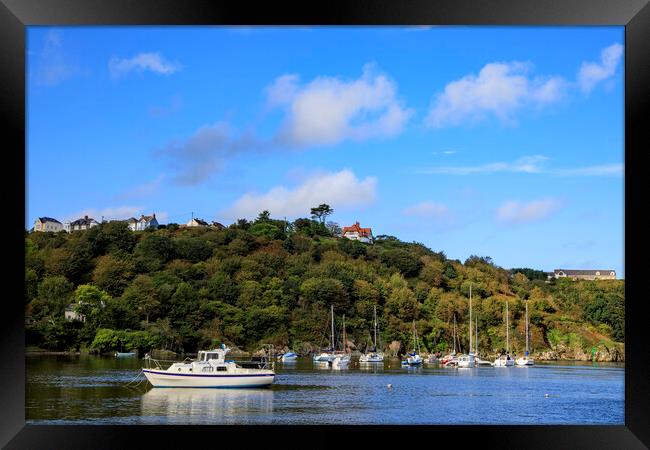 Fishguard Harbour Framed Print by David Tinsley