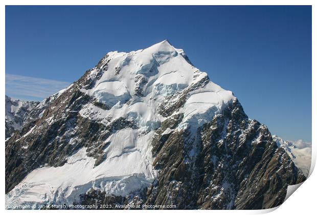 Mount Cook-Southern Alps New Zealand.  Print by Janet Marsh  Photography
