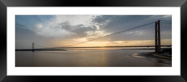 Sunset on the Humber Framed Mounted Print by Apollo Aerial Photography