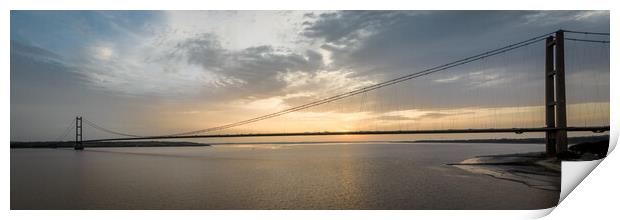 Sunset on the Humber Print by Apollo Aerial Photography