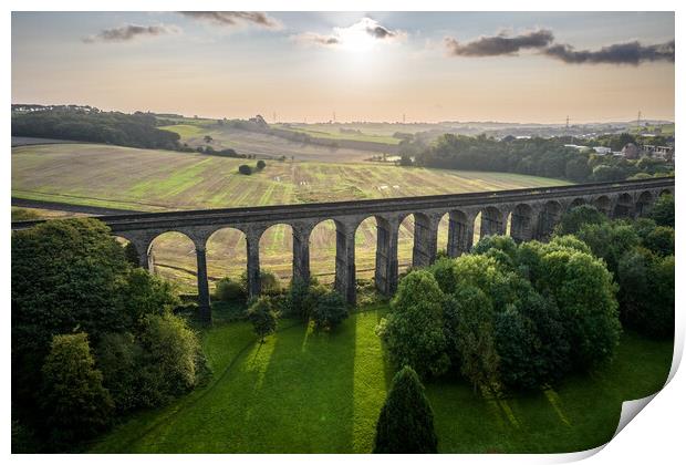 Sunlight on the Viaduct Print by Apollo Aerial Photography