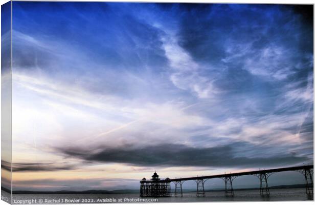 Clevedon Clouds Canvas Print by RJ Bowler