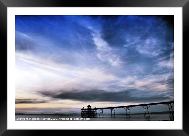 Clevedon Clouds Framed Mounted Print by RJ Bowler