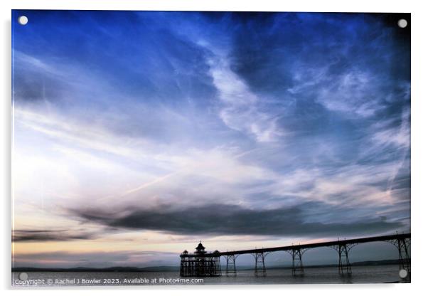 Clevedon Clouds Acrylic by RJ Bowler