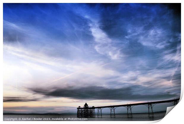 Clevedon Clouds Print by RJ Bowler