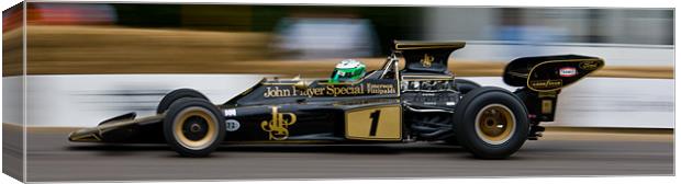 Emerson Fittipaldi and the Type 72 Canvas Print by Julian Bowdidge