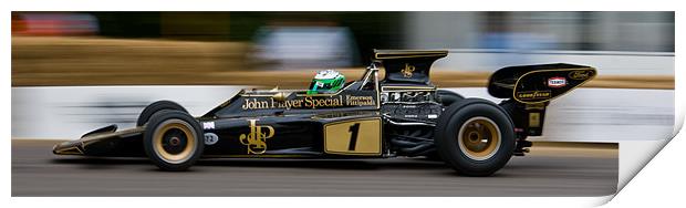 Emerson Fittipaldi and the Type 72 Print by Julian Bowdidge
